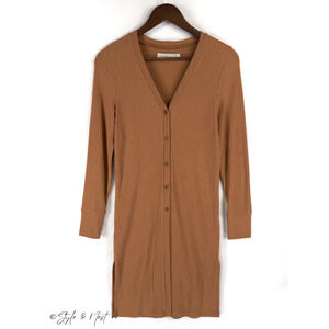 Abercrombie & Fitch Ribbed Teddy Long Cardigan Heritage Sweater Size Small